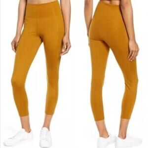 Girlfriend Collective Compression Cropped Side Pocket Leggings Small